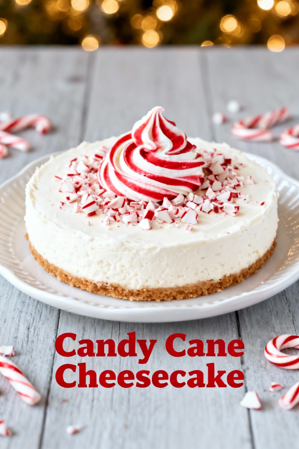 Candy Cane Cheesecake