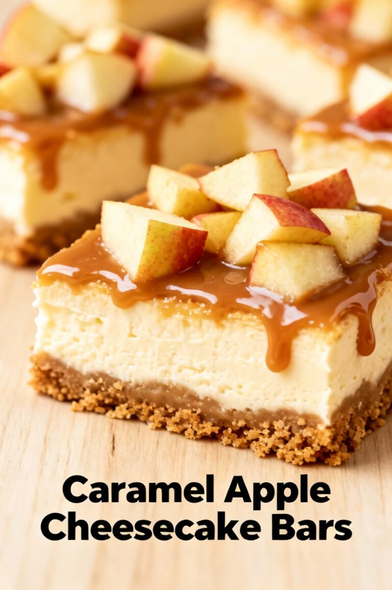 Caramel Apple Cheesecake Bars