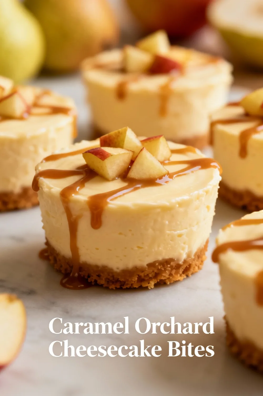 Caramel Orchard Cheesecake Bites