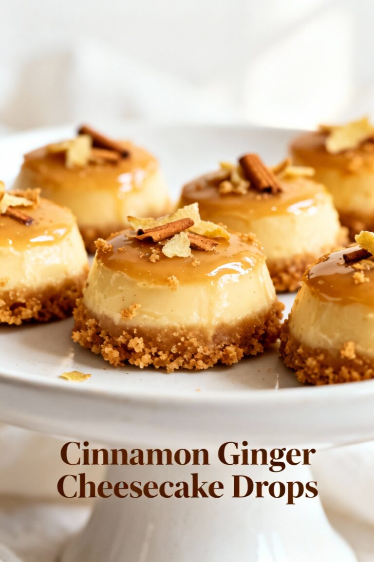 Cinnamon Ginger Cheesecake Drops