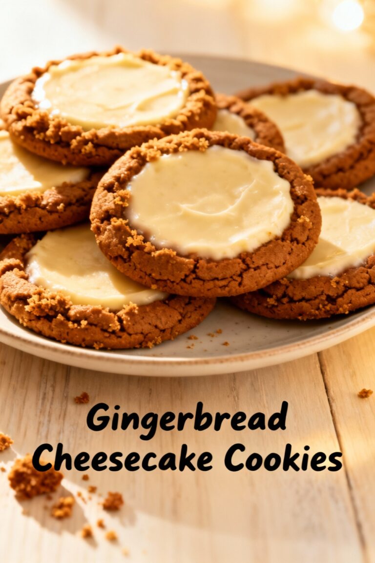 Gingerbread Cheesecake Cookies