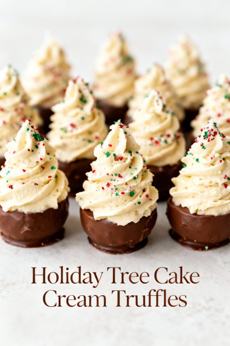 Holiday Tree Cake Cream Truffles