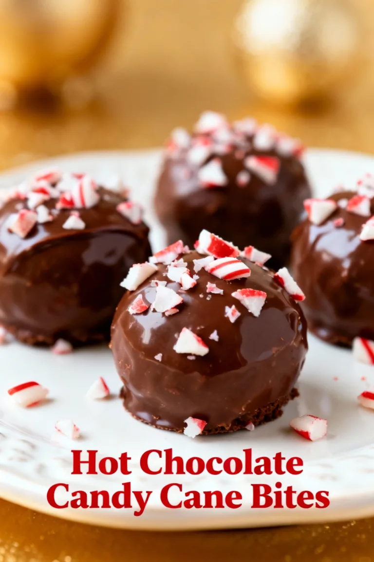 Hot Chocolate Candy Cane Bites