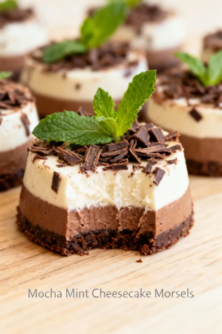 Mocha Mint Cheesecake Morsels