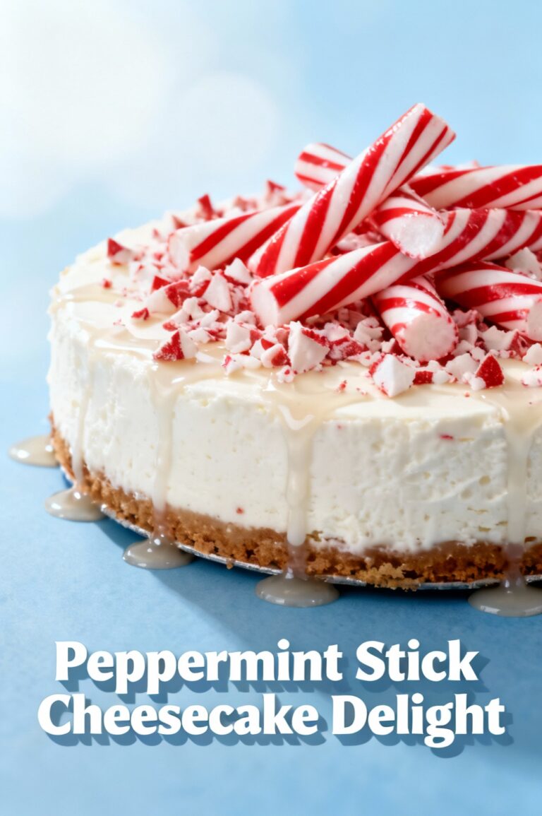 Peppermint Stick Cheesecake Delight