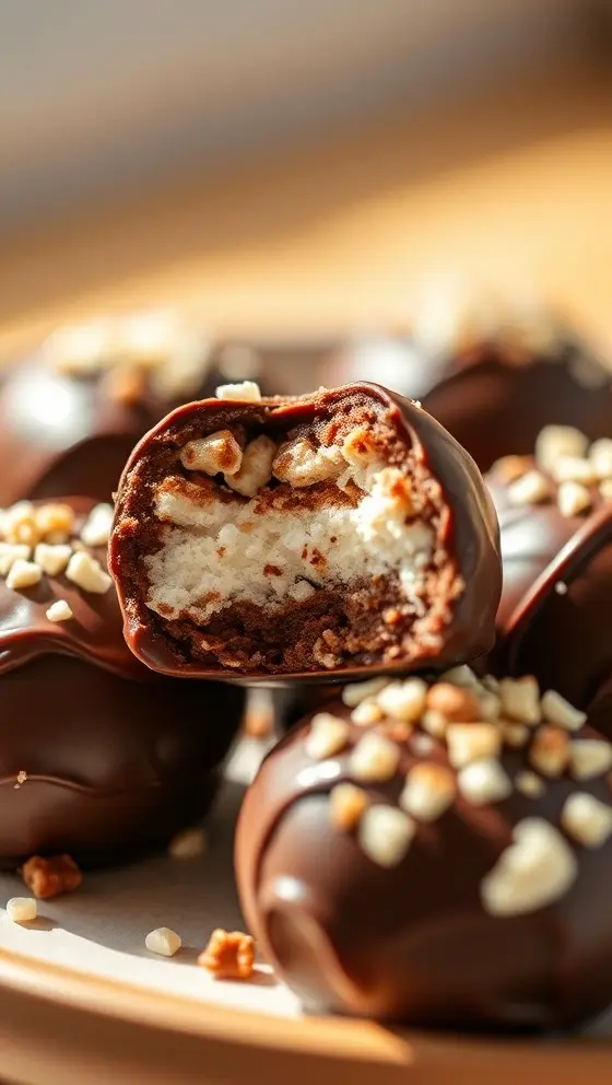 Chocolate-Dipped Samoa Bites