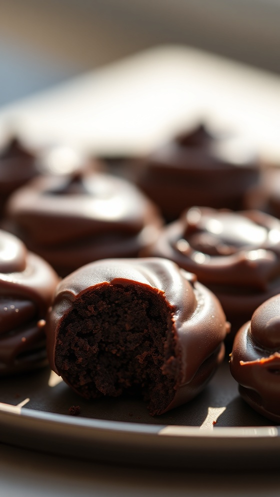 Chocolate Ganache Cookie Bites