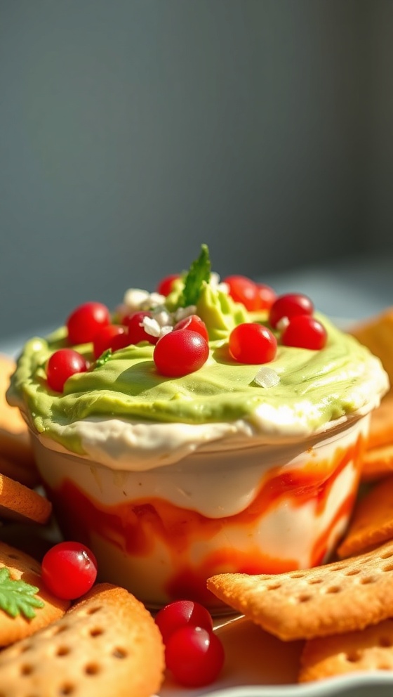Festive Grinch Cream Dip