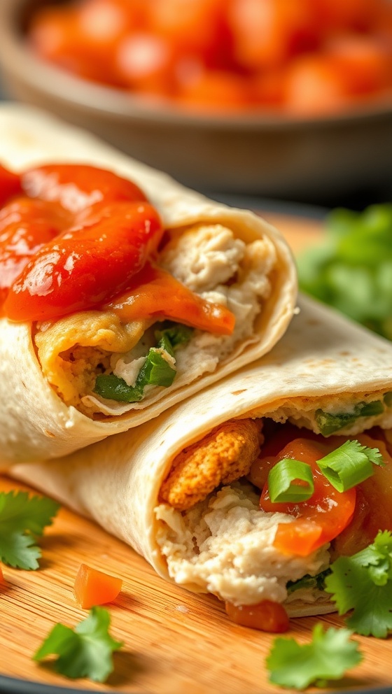 Chicken Burrito Recipe With Red And Green Sauce Easy Tasty