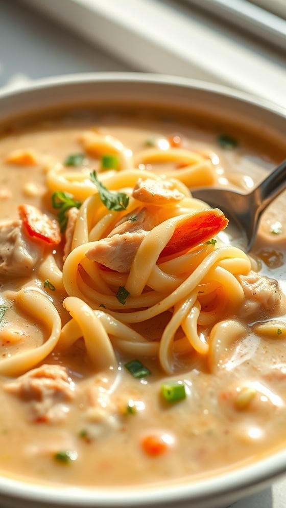 Creamy Chicken Noodle Soup Recipe Comforting Easy
