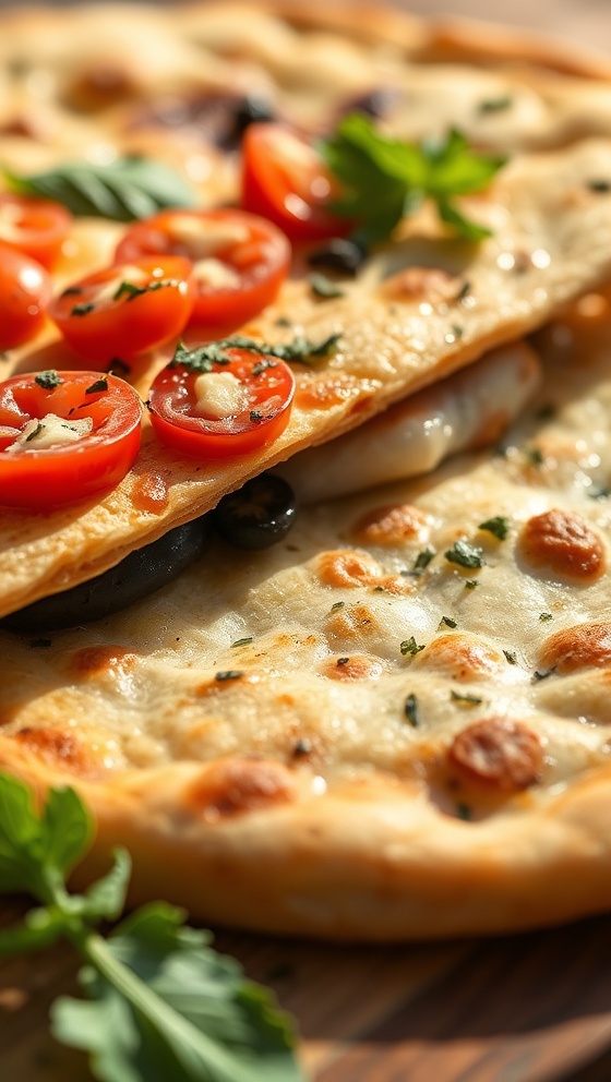 Homemade Mediterranean Flatbread Recipe Easy Quick