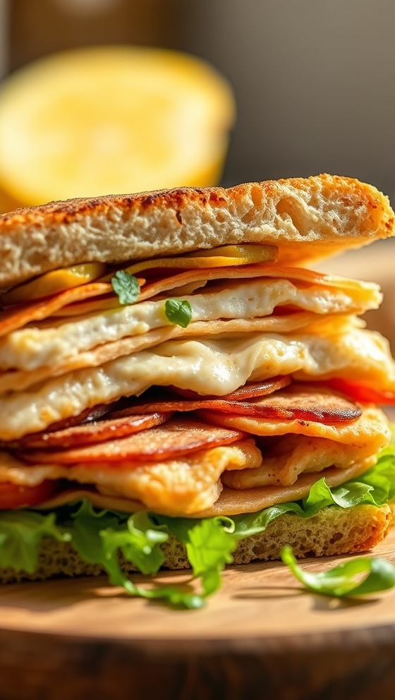 Sheet Pan Chicken Shawarma Havarti Sandwich Recipe
