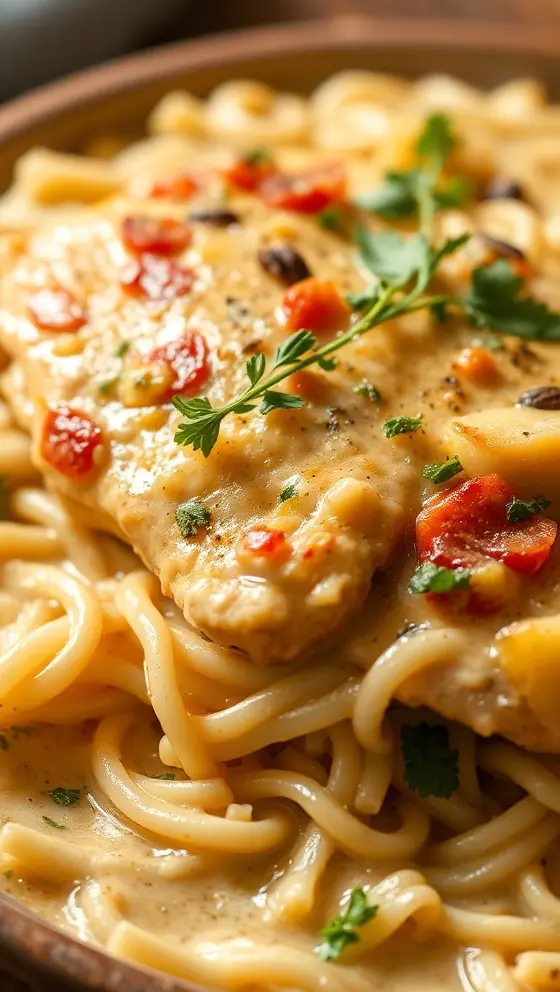 Slow Cooker Creamy Tuscan Chicken Orzo Easy Recipe