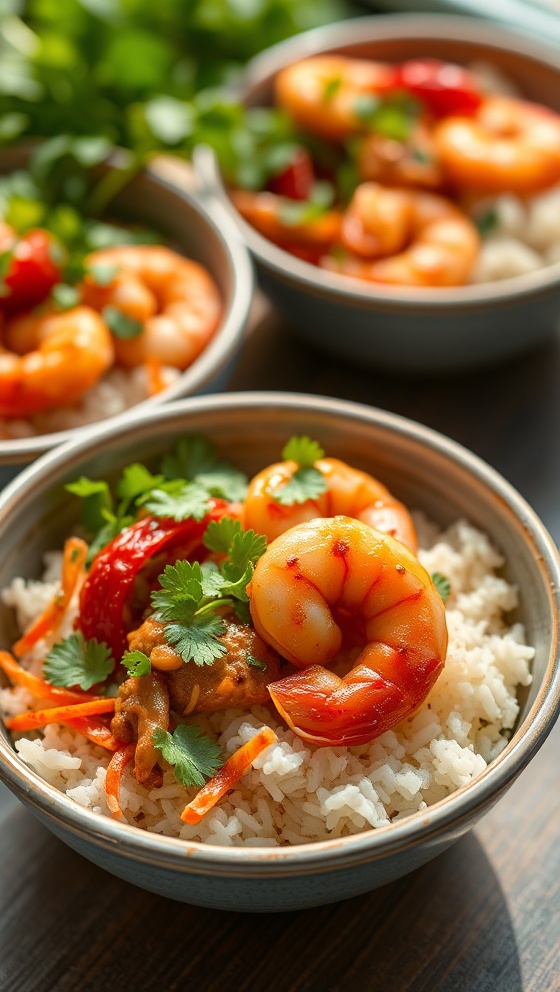 Spicy Shrimp Rice Bowls Quick Flavorful And Healthy