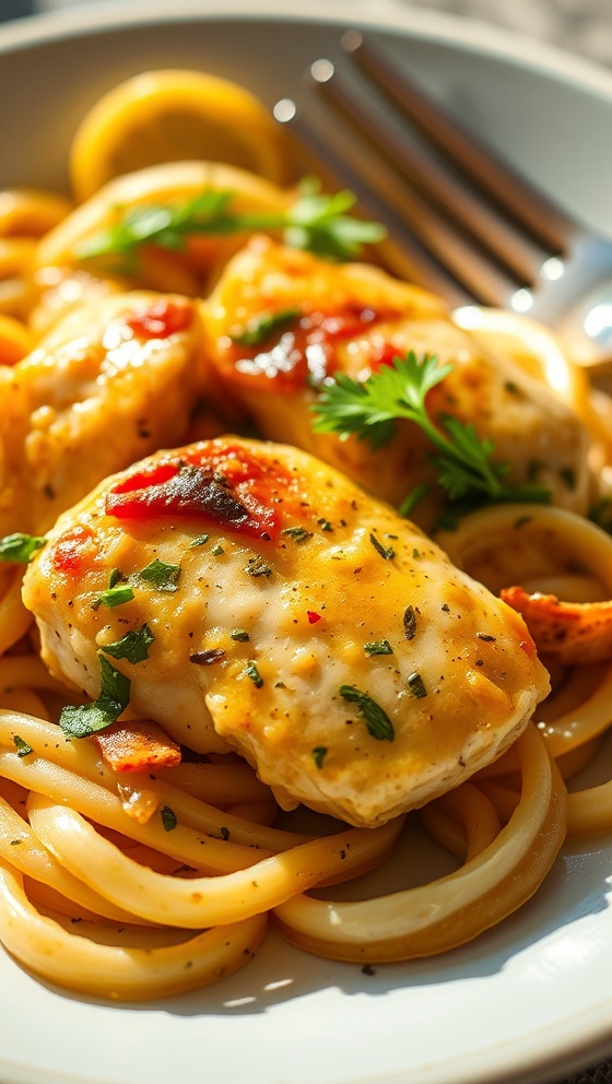 Copycat Olive Garden Chicken Scampi Recipe Easy Delicious