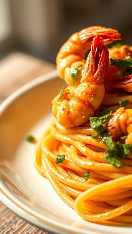 Creamy Chilli Garlic Prawn Pasta Easy 20 Minute Recipe