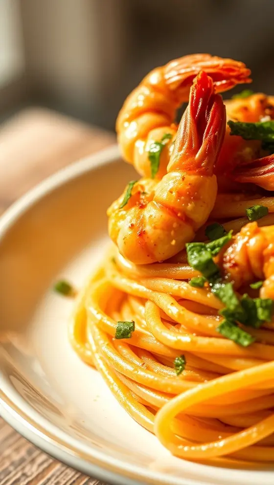 Creamy Chilli Garlic Prawn Pasta Easy 20 Minute Recipe