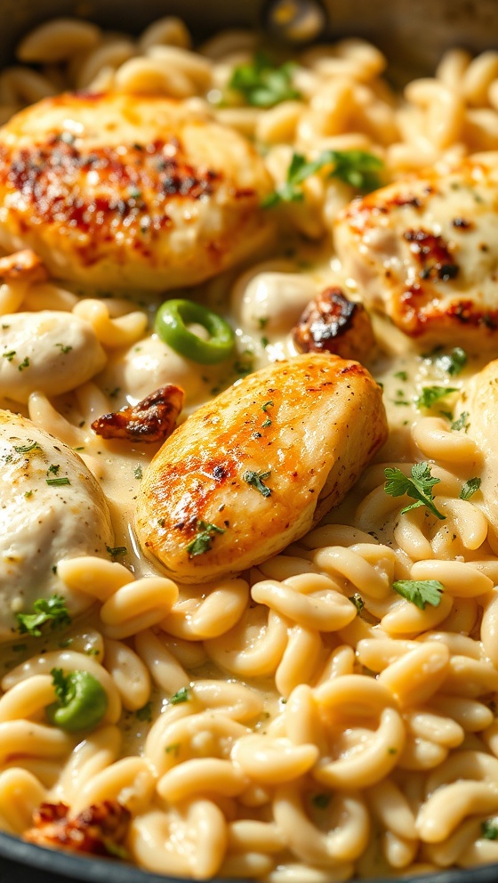 Creamy Ricotta Chicken And Orzo Skillet Easy Recipe