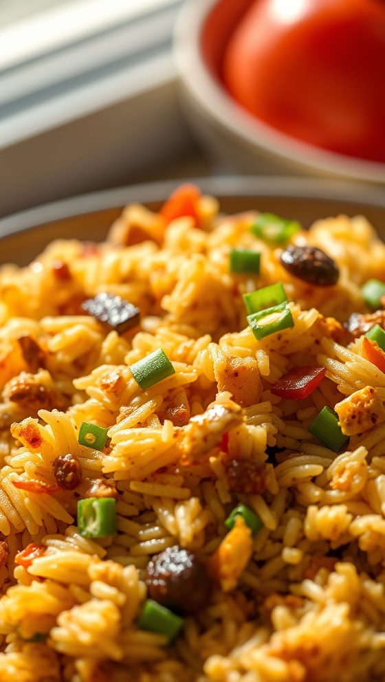 Dump Bake Fried Rice Recipe Easy Oven Baked Meal