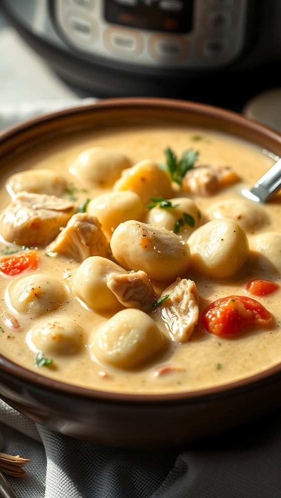 Instant Pot Chicken Gnocchi Soup Easy Creamy Recipe