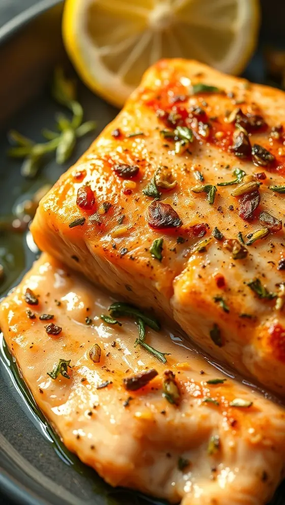 Marinated Salmon Recipe With Lemon Garlic Herbs