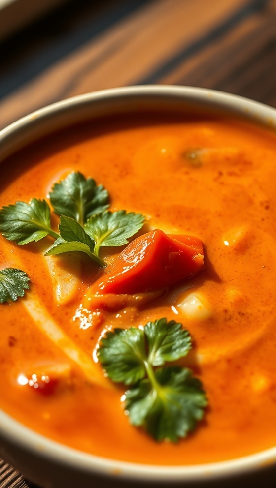 Thai Red Curry Soup Recipe Easy Flavorful And Spicy