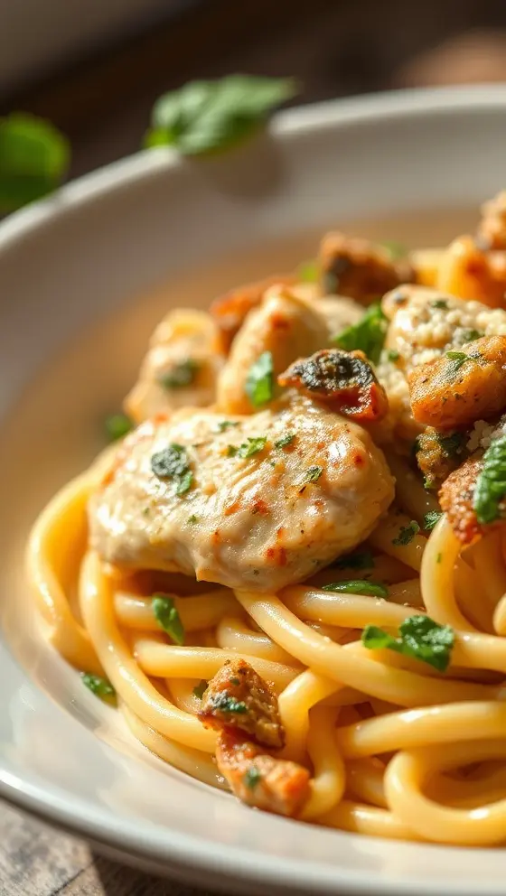 Tuscan Chicken Pasta Recipe Creamy Flavorful Dinner